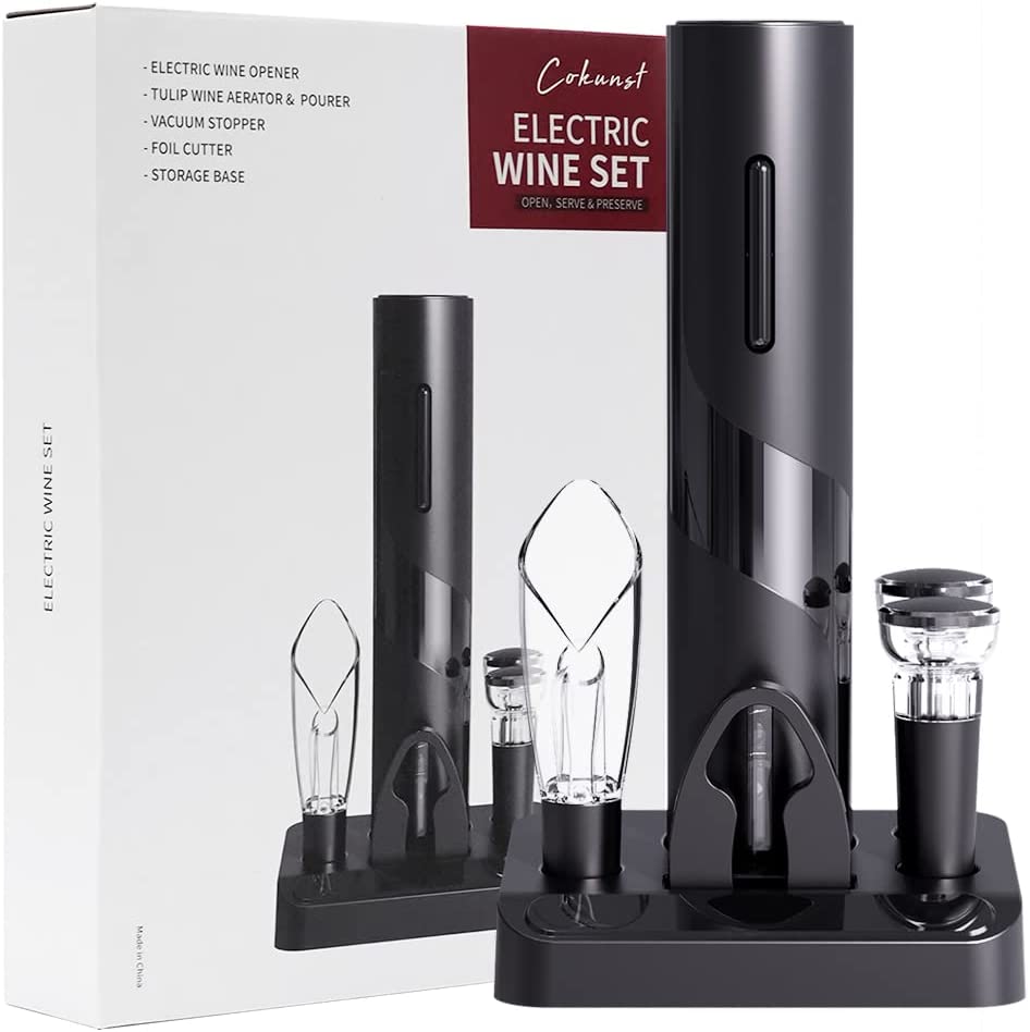 Storagemate Battery Operated LED Electric Wine Opener Gift Set include –  Storageaid LLC
